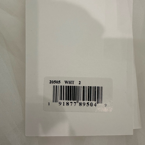 Mac Duggal 20505 Flutter Ruffle Sleeve Tiered Mini Dress Size 2 NWT White - Picture 5 of 7